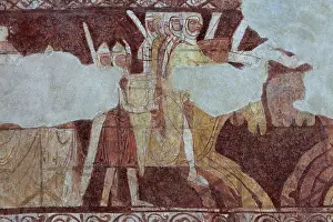 Templiers: Fresco, Templar Chapel, Commanderie de Cressac