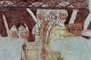 Templiers: Fresco, Templar Chapel, Commanderie de Cressac