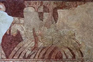 Templiers: Fresco, Templar Chapel, Commanderie de Cressac