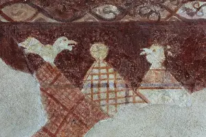 Templiers: Fresco, Templar Chapel, Commanderie de Cressac