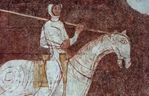 Templiers: Fresco, Templar Chapel, Commanderie de Cressac