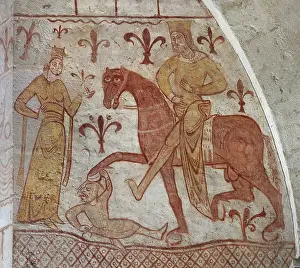 Trampling: Fresco, Templar Chapel, Commanderie de Cressac