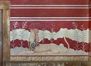 Gryphon: Fresco, Throne Room, Knossos, Crete, Greece