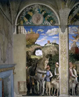 Gonzaga: Detail of the frescoes by