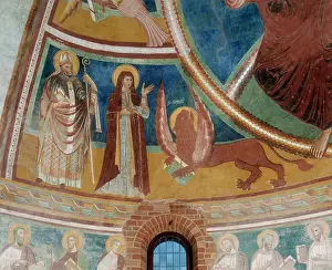 Lodi: Detail of the frescoes in