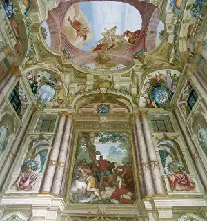 Allegri: Detail of the frescoes by