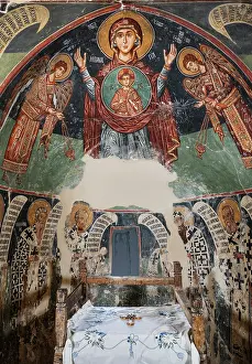 Theotokos: Frescoes, Church of the Archangel Michael, Pedoulas, Cyprus
