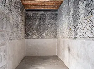 Frieze: Fretwork, Palace of the Columns, Mitla, Oaxaca