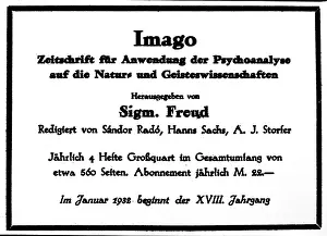 Articles: FREUD/IMAGO ADVERT/90