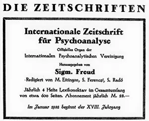 Internationale: FREUD/IZP ADVERT/91