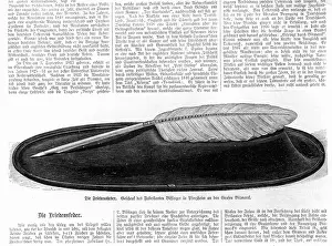 Quill: The Friedensfeder (peace quill) in a contemporary public