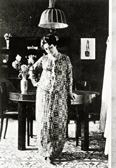 Sewed: Friederike Maria Beer dressed with a housecoat