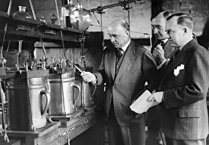 Bergius: Friedrich Bergius in his laboratory, 1932