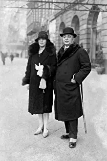 Bergius: Friedrich Bergius and his wife, 1927