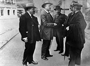 Jena: Friedrich Ebert (left), Hugo Haas (2nd left) and Gustav