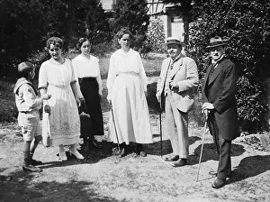 Schwarzburg: Friedrich Ebert and his wife in the summer resort, 1919
