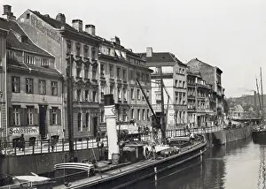 Barges: Friedrichsgracht in Berlin, 1911