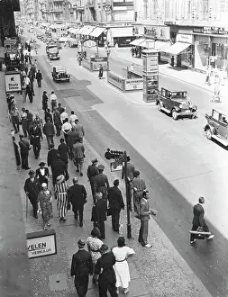 Cyclists: The Friedrichstrasse in Berlin, 1939