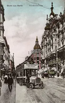 Motorbus: Friedrichstrasse, Berlin, Germany