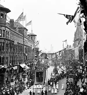 The Preston City Council Harris Museum & Art Gallery: Friendly Society Procession Preston Guild 1902