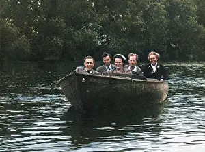 Rented: Five Friends in a very small motor boat on the River Thames