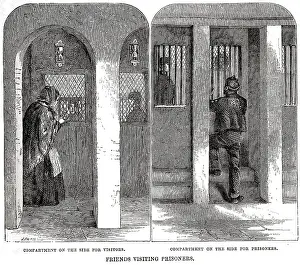 Coldbath: Friends visiting prisoners at Coldbath Fields Prison