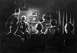 Acquaintances: Friends watching TV, 1935