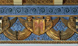 Noucentista: Frieze, Blue Hall, Maricel Museum, Sitges, Catalonia, Spain