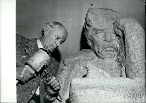 Schweitzer: Fritz Behn, German sculptor, bust of Albert Schweitzer