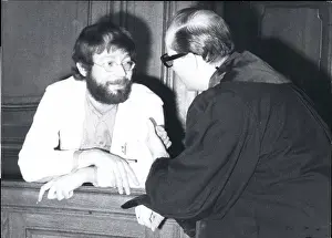 Teufel: Fritz Teufel, student, on trial for throwing stone, Berlin