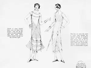 Lucile: Two frocks from Lucile, Paris, 1925