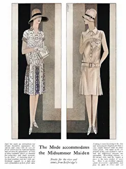Selfridge: Frocks for the river and tennis from Selfridge's, 1927