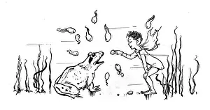 Tadpole: Frog and elf underwater