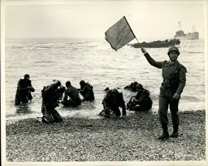 Runaground: Frogmen in joint forces demonstration, Eastney, UK