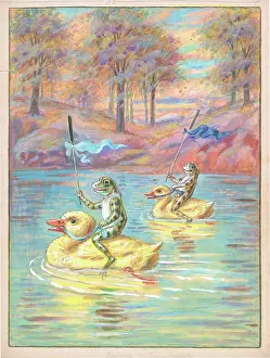 Ellam: Frogs riding yellow ducks