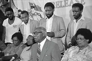 Govan: front: June Mlangeni, Epinette and Govan Mbeki, Albertina