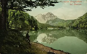 Ebensee: Frontal Langbathsee near Ebensee (Upper Austria)