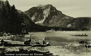 Ebensee: Frontal Langbathsee near Ebensee (Upper Austria)