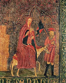 Clare: Frontal of Tordesillas. Gothic. 15th century. Flight into Eg