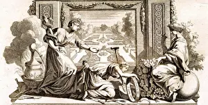 Frontespiece: Frontespiece - Garden and classical figures