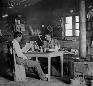 Frontiersmen: Frontier emigrants hut, Canada