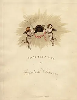 Bicorn: Frontispiece with two cherubs holding a bicorn and sword