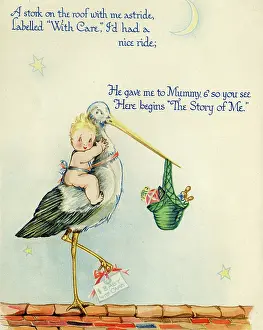 Storks: Frontispiece design, The Story of Me
