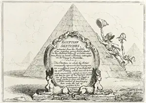 Castle Howard Collection: Frontispiece to Gillray's Egyptian Sketches
