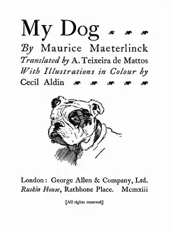 Pelleas: Frontispiece illustration by Cecil Aldin, My Dog