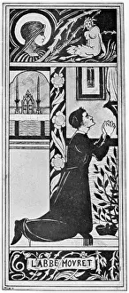 Feb17: Frontispiece to L'Abbe Mouret, Aubrey Beardsley