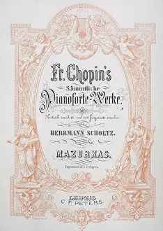 Chopin: Frontispiece of a mazurka by Chopin
