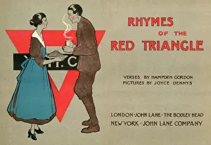 Joyce Dennys: Frontispiece and title page, Rhymes of the Red Triangle, WW1