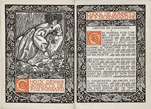 Choix: Frontispiece and Title Page for Ronsard Sonnets