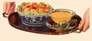 Salad: Fruit Salad and Dressing